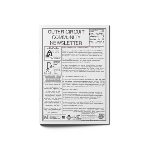 Outer Circuit Community Newsletter